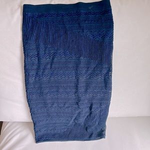 Rachel Roy knit navy stretch midi, sz S